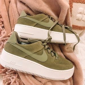 NWOT Olive Green Sage Air Force 1 Sneakers